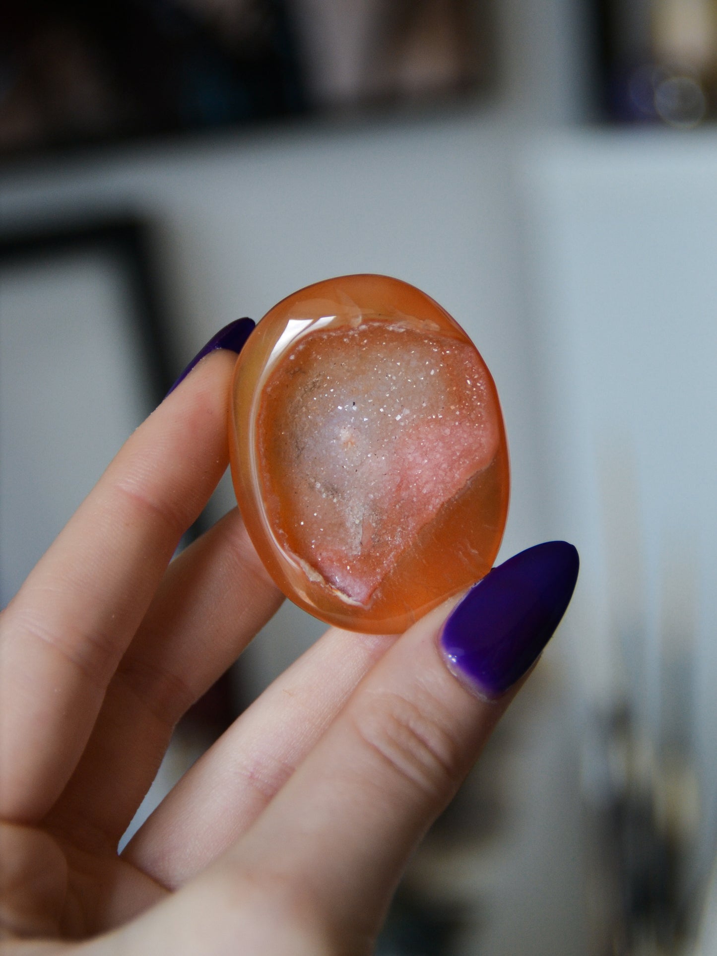 Palmstone in corniola druzy