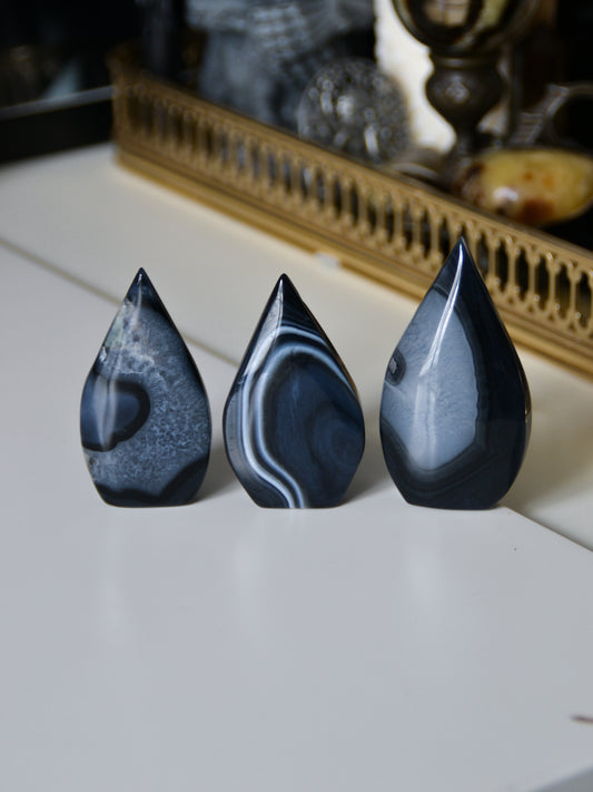 Fiamma in agata nera