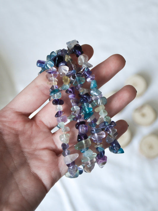 Bracciale in fluorite arcobaleno