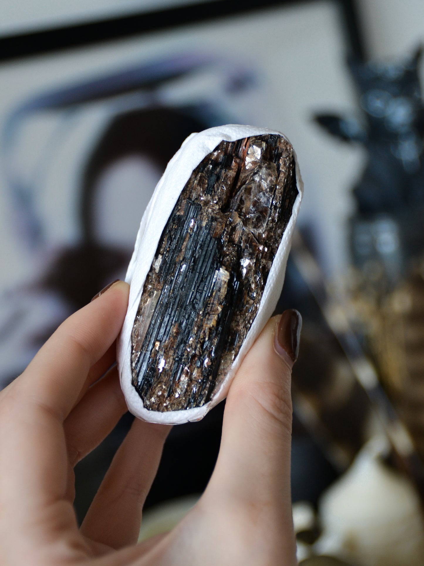 Specimen di tormalina nera mix mica