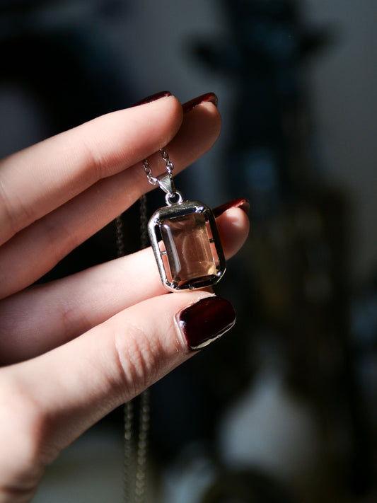 Ciondolo con quarzo fumè
