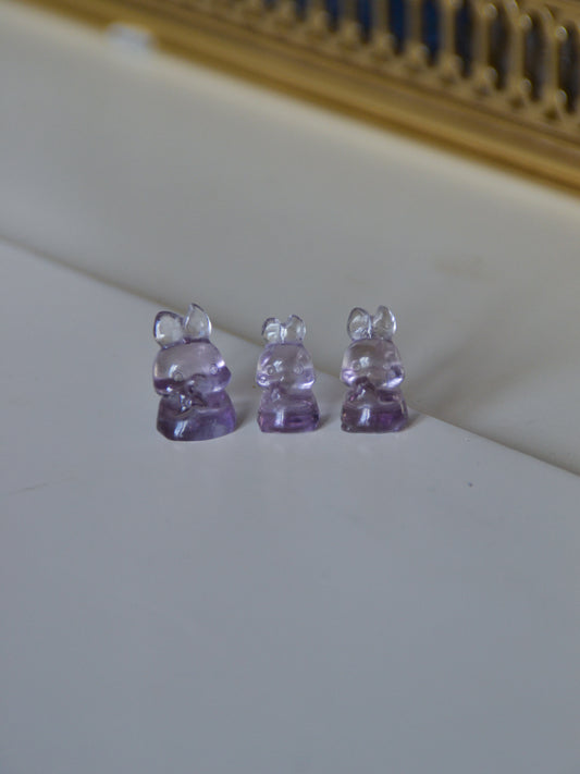Mini coniglietto in ametista (high quality)