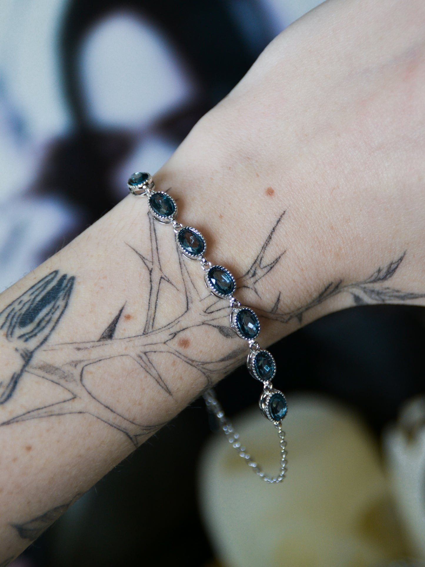 Bracciale con ovali in topazio london