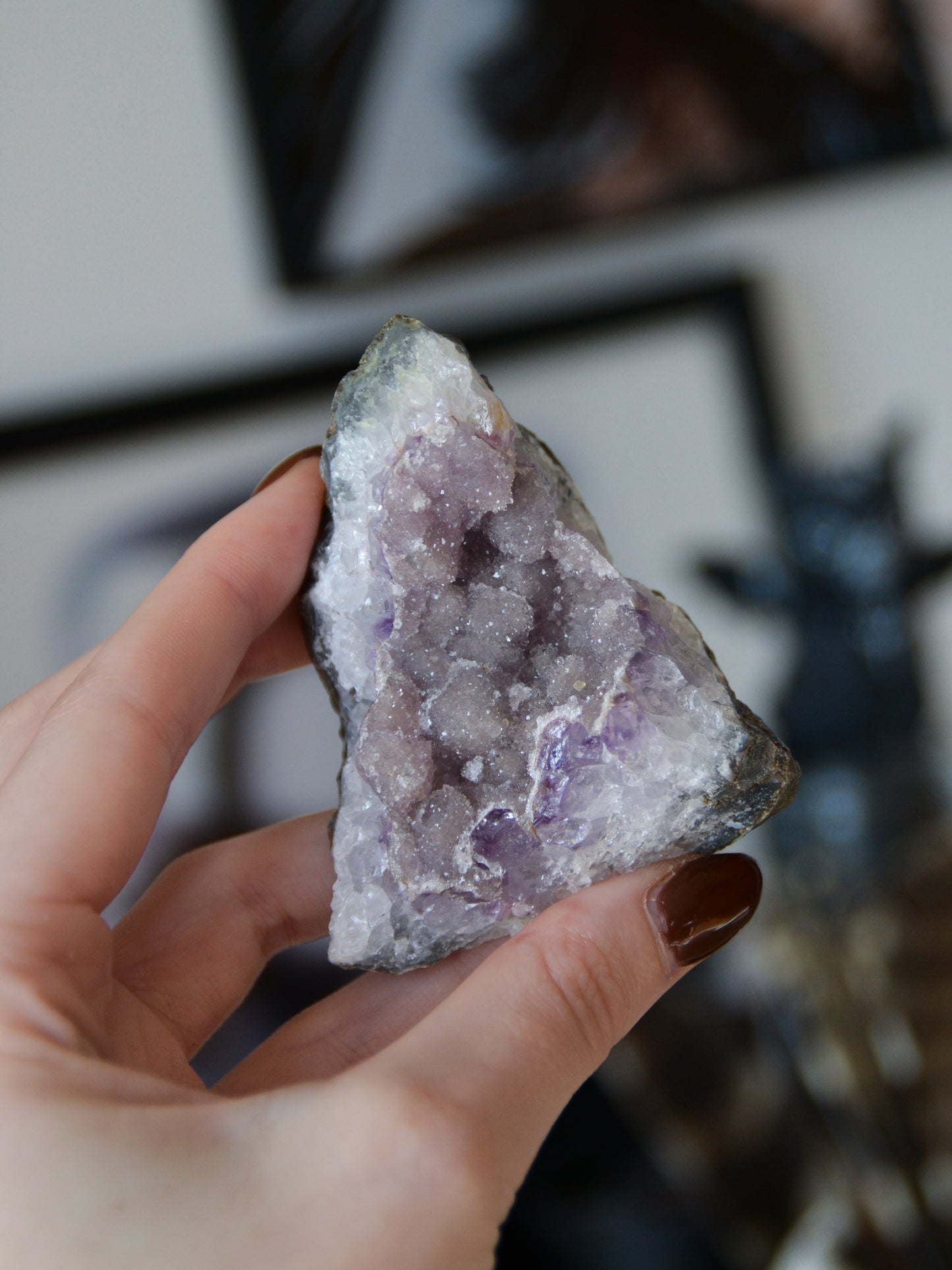 Drusa di ametista arcobaleno sugary